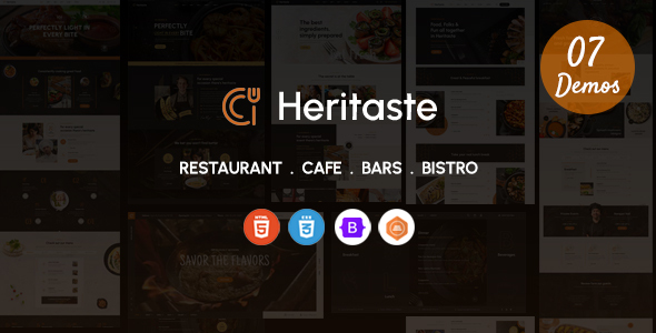 Heritste – Restaurant & Cafe HTML Template