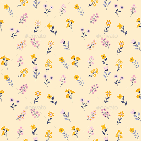 vivid seamless floral pattern