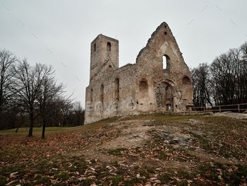 Katarinka – Church and Monastery of St. Catherine ruins in Dechtice, Slovakia