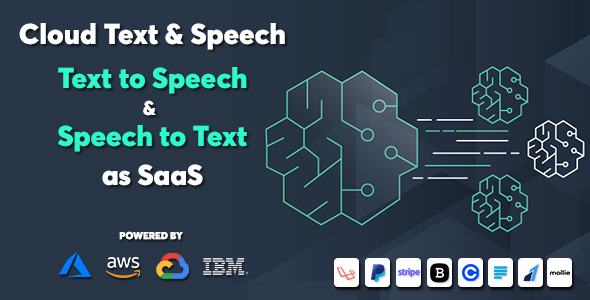 Cloud Text & Speech – Easiest Text to Speech and Speech to Text as SaaS