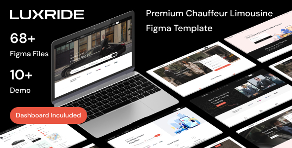 Luxride – Chauffeur Limousine Car Rent Figma Template