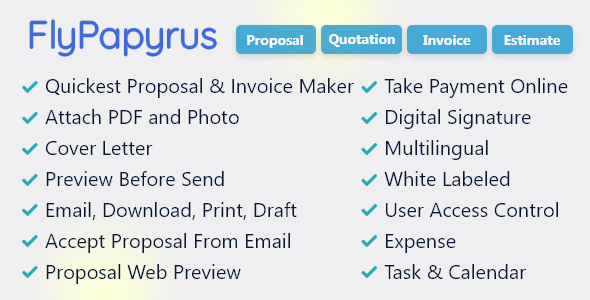 FlyPapyrus – Proposal Bill and Quotation Instrument