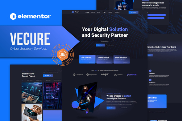 Vecure – Cyber Security Services Elementor Template Equipment