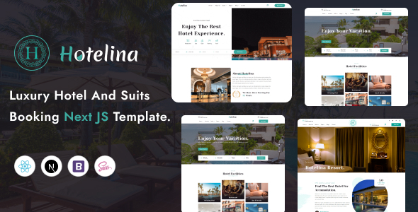 Hotelina – Hotel Reserving React Next.js Template