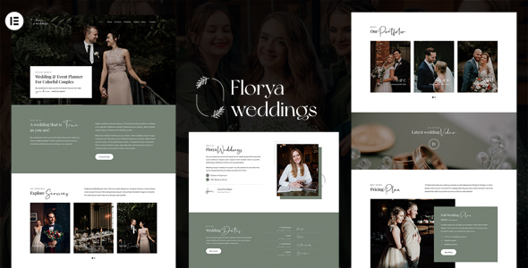 Florya – Bridal ceremony and Tournament Planner Elementor WordPress Theme