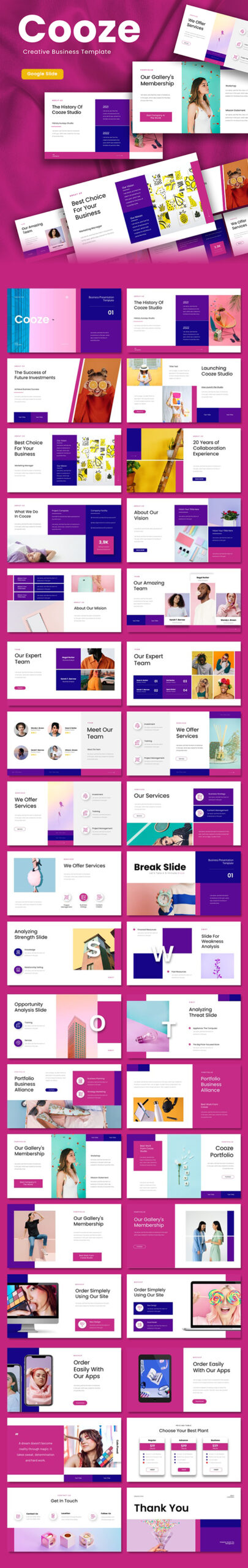 COOZE – Inventive Industrial Google Slides Template