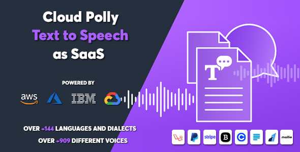 Cloud Polly – Ultimate Text to Speech as SaaS