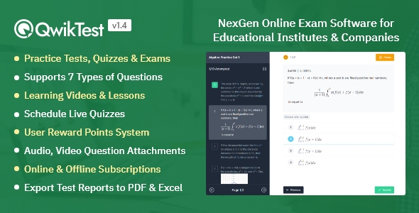 QwikTest – NexGen Online Exam Software