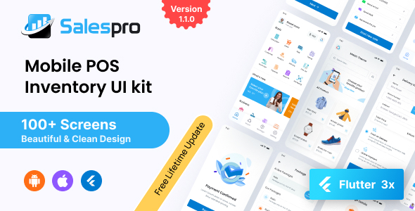 SalesPro -Flutter POS & Inventory Account  UI Kit