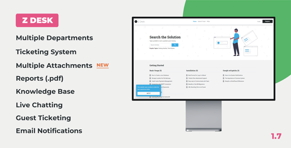 Z Desk – Support Tickets System with Knowledge Base and FAQs
