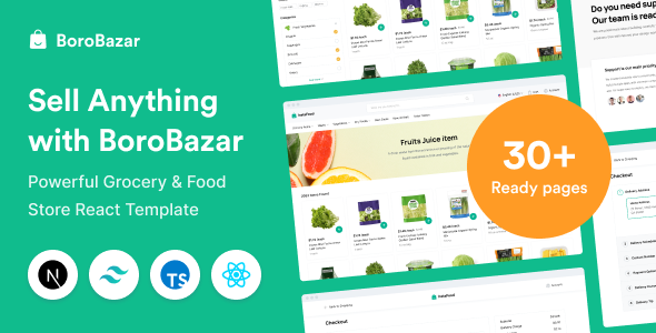 BoroBazar – React Ecommerce Template with Grocery & Food Store