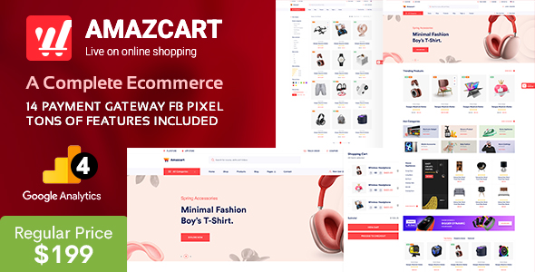 AmazCart – Laravel Ecommerce System CMS