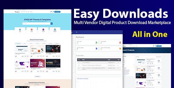 Easy Downloads – Multi Vendor Digital Product Download Marketplace