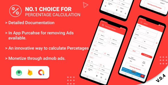 A % Percentage Calculator