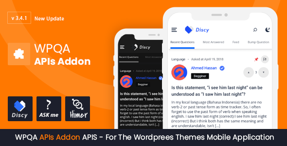 WPQA APIs – Addon and APPs For The WordPress Themes