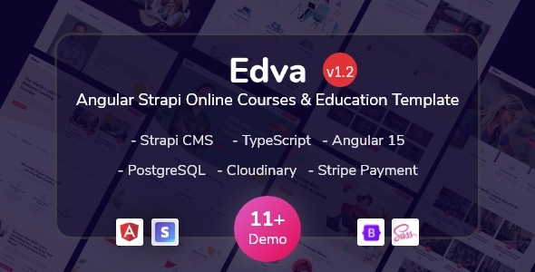 Edva – Top rate Angular LMS Template