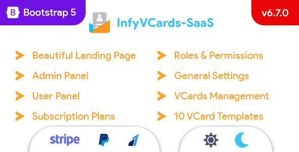 InfyVCards-SaaS – Multi Individual Enterprise Card Builder SaaS – VCards