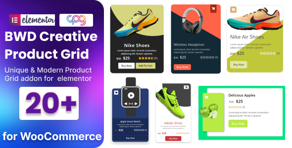 WooCommerce Product Grid addon for elementor