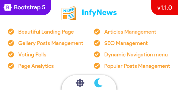 InfyNews – Laravel Files and Magazines & Weblog / Articles PHP script