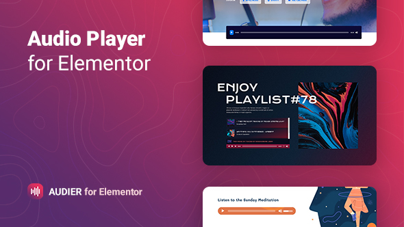 Audier – Audio Participant with Controls Builder for Elementor