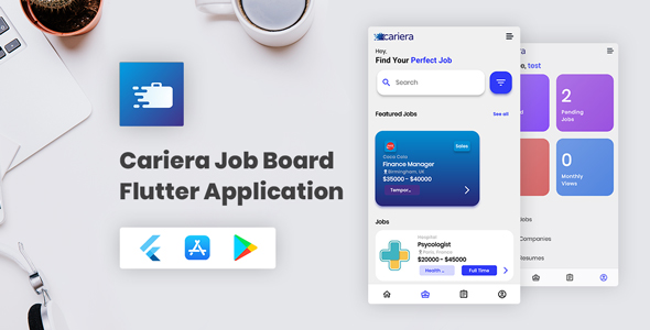 Cariera – WP Job Supervisor Flutter App