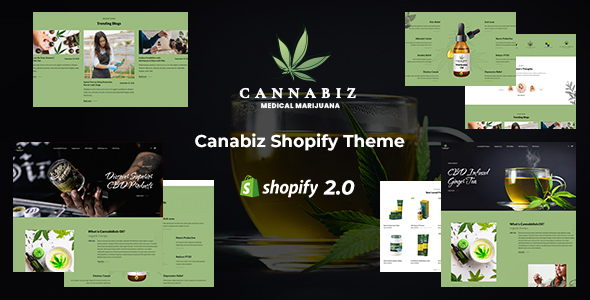 Cannbiz – Scientific Marijuana Shopify Theme