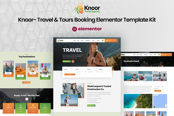 Knoor – Run & Excursions Reserving Elementor Template Equipment