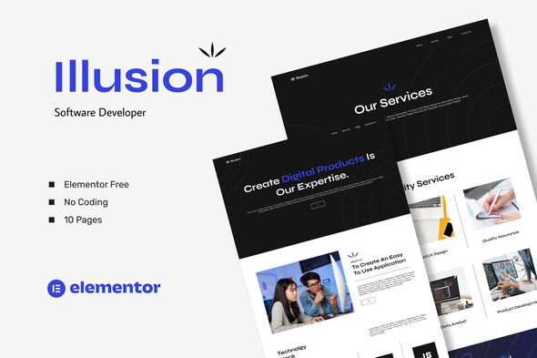 Illusion – Tool Developer Elementor Template Kits