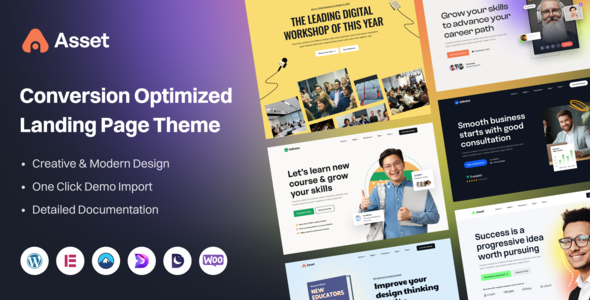 Asset – Conversion Optimized Landing Net page WordPress Theme