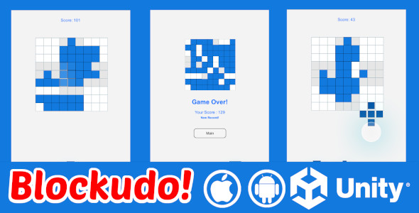 Blockudo | Tile and Block Puzzle | Solidarity Game For Android And iOS And WebGL