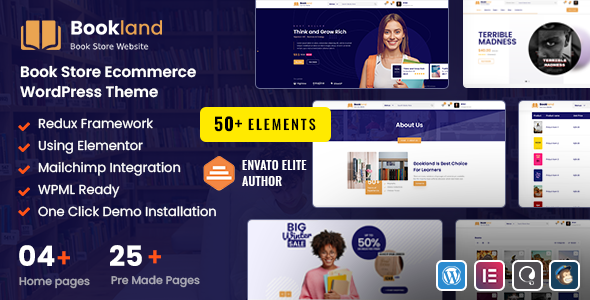 Bookland – Book shop E-commerce WordPress Theme