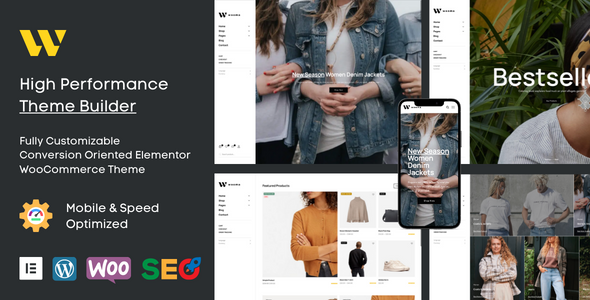 Wooma – Smartly-liked Elementor WooCommerce Theme