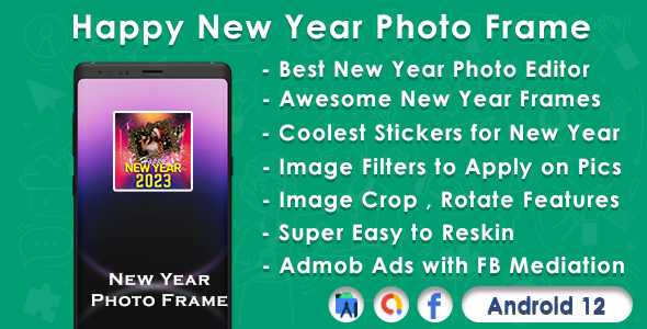 Happy Contemporary 300 and sixty five days 2023 Photograph Frame Editor App with Admob Ads