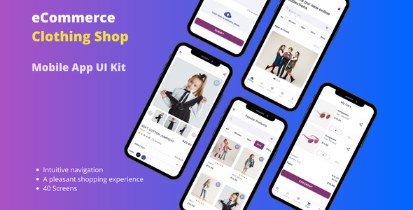 eCommerce App UI Kit – Flutter model