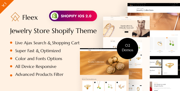 Fleex – Jewellery Retailer Shopify Theme