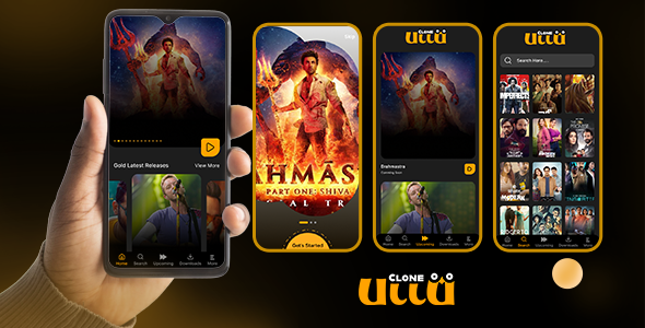 ULLU Clone – Movies – TV Series – OTT – Flutter App UI KIT Template