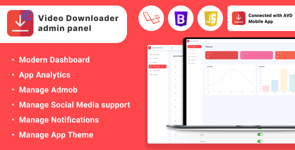 All Video Downloader – Admin Panel PHP Laravel