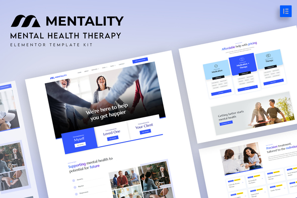 Mentality – Mental Neatly being Treatment Elementor Template Equipment