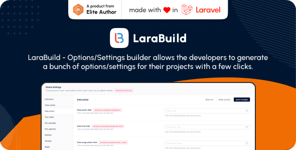 LaraBuild – A laravel option builder equipment