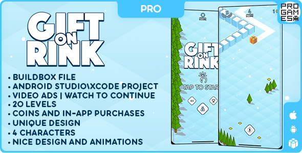 Gift on Rink (PRO) – BUILDBOX CLASSIC – IOS – Android – Reward video