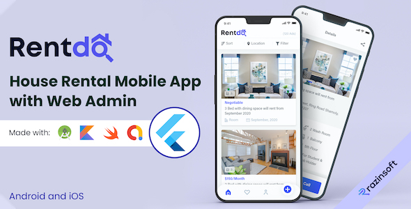 Rentdo: Dwelling Condominium Flutter Mobile App With admin