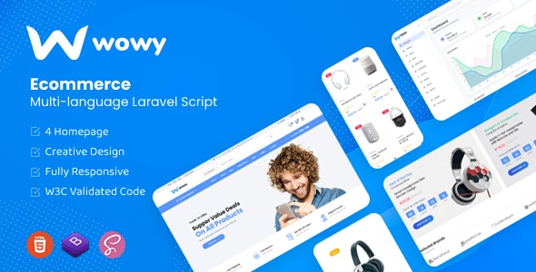 Wowy – Multi-language Laravel eCommerce Script