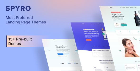 Spyro – Marketing Landing Page WordPress Theme