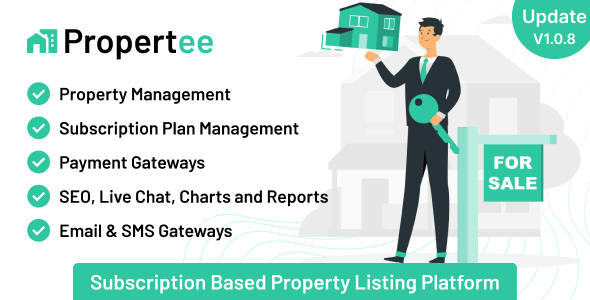 Propertee – Subscription Essentially based mostly Property Checklist Platform