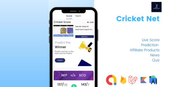 Cricket Come by | Dwell Cricket Come by And Predication Native Android App