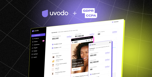 GDPR/CCPA & Cookie Management bar plugin for Uvodo – Headless eCommerce Platform