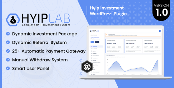 HYIPLab – HYIP Investment WordPress Plugin