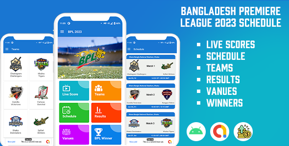 Bangladesh Premiere League (BPL) 2023 Schedule, Dwell Ranking App