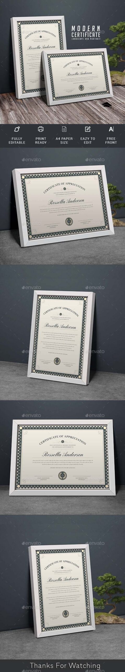 Certificates