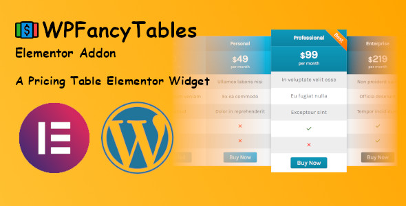 WPFancyTables Elementor Addon